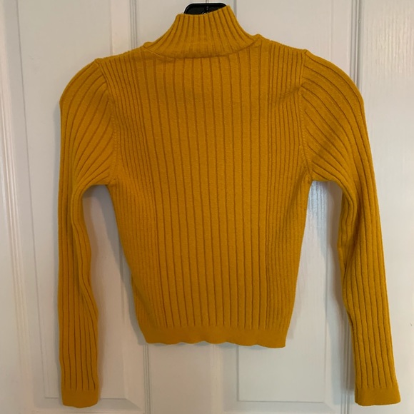 UO Cooperative Cindy Ribbed MockNeck Sweater Small - Picture 5 of 5